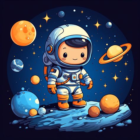 Space Cartoon Wallpaper, Galaxy Cartoon, Astronaut Cartoon Cute, Cartoon Star, Cartoon Space, Space Clipart, Cute Space Aesthetic, Cartoon Astronaut, Space Png