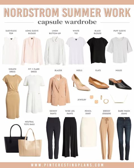 Summer Work Capsule Wardrobe, Summer Work Capsule, Capsule Wardrobe For Work, Office Capsule Wardrobe, Work Capsule Wardrobe, Summer Work Wardrobe, Wardrobe For Women, Workwear Capsule Wardrobe, How To Have Style