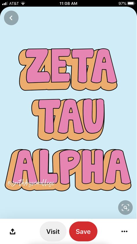 Zeta Tau Alpha Graphic, Cute Calligraphy, Sorority Graphics, Trippy Cartoon, Calligraphy Doodles, Sorority Ideas, Doodle Fonts, Sorority Crafts, Zeta Tau Alpha