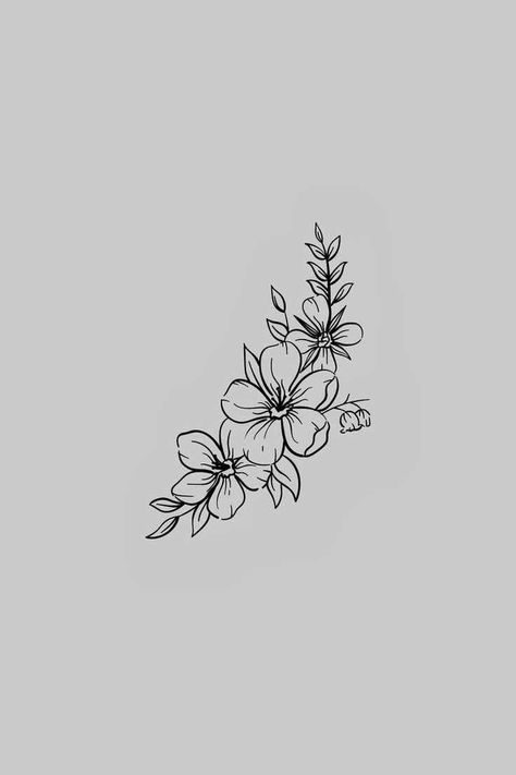 Curved Back Tattoo Women, Collarbone Half Sleeve Tattoo, Stomach Floral Tattoos Women, Middle Of The Back Tattoos For Women, Flowers On Hip Tattoo, Rose Hip Tattoos, Mid Thigh Tattoos Women, Small Flower Tattoo Designs, Small Elegant Tattoos