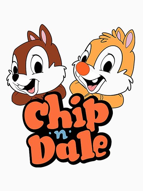 "Chip n Dale " T-shirt by Tyrant719 | Redbubble Karla Gerard, Chip N Dale, Disney Print, Swag Cartoon, Chip And Dale, Old Cartoons, Disney Tshirts, Ladies Tee Shirts, Silky Scarf