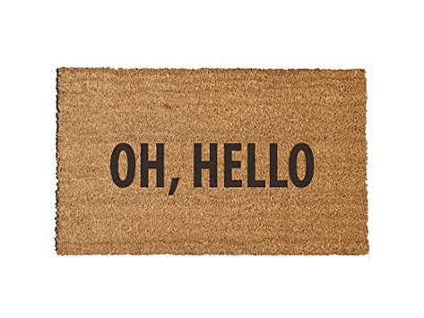 Amazon.com: OH, HELLO Doormat : Handmade Products Hello Doormat, Coir Doormat, Amazon Handmade, Handmade Products, Weather Resistant, Door Mat, Hand Painted