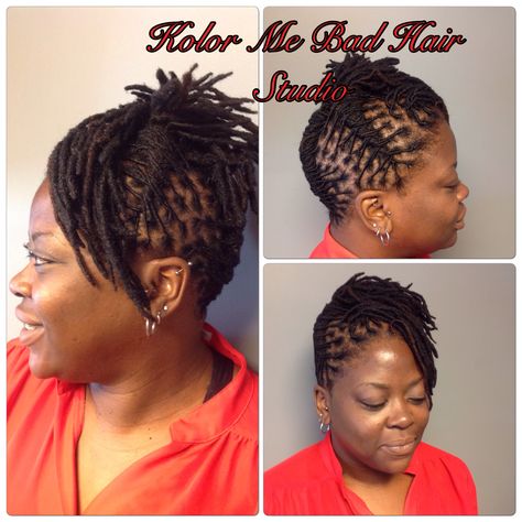 Locs  Up Do Dreads Short Hair, Dreads Styles For Women, Short Dreadlocks Styles, Beautiful Dreadlocks, Natural Hair Twists, Short Locs Hairstyles, Short Hair Updo, Dreadlock Styles, Dreads Styles