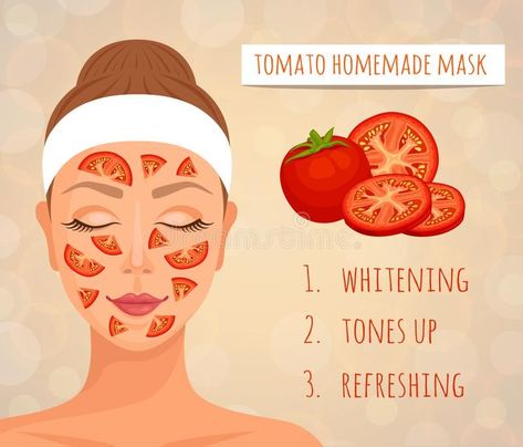 Tomato homemade mask for face Tomato For Face, Tomato Face Mask, Tomato Mask, Music Shoes, Girl Skincare, Tomato Face, Mask For Face, Natural Skin Care Ingredients, Skin Advice