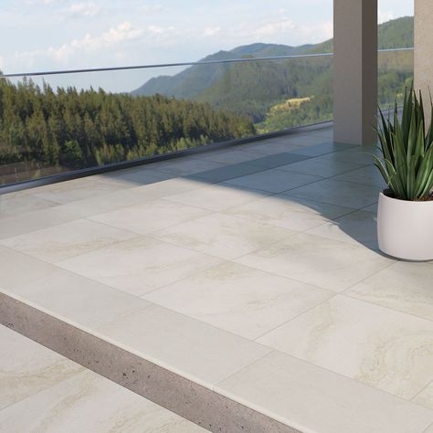 Concrete Bed, Travertine Patio, Porcelain Paving, Travertine Tile, Paving Stones, Living Styles, Pool Decks, Indoor Air Quality, Outdoor Living Areas