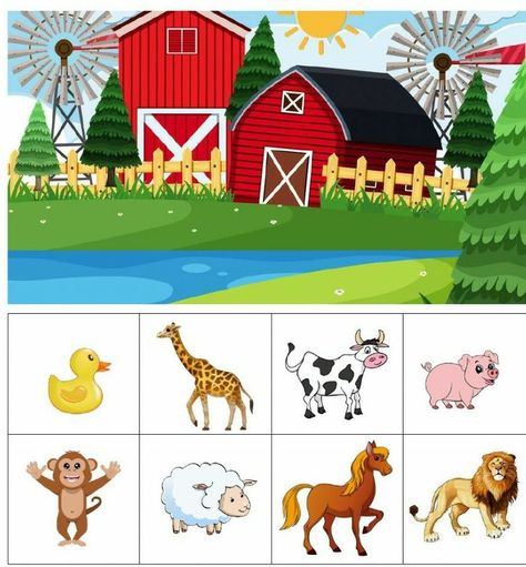 Pin on prace plastyczne Habitat Activities, Body Parts Preschool, Farm Preschool, Farm Kids, Kindergarten Learning Activities, Preschool Lesson Plans, Animal Crafts For Kids, Kindergarten Learning, Preschool Lessons