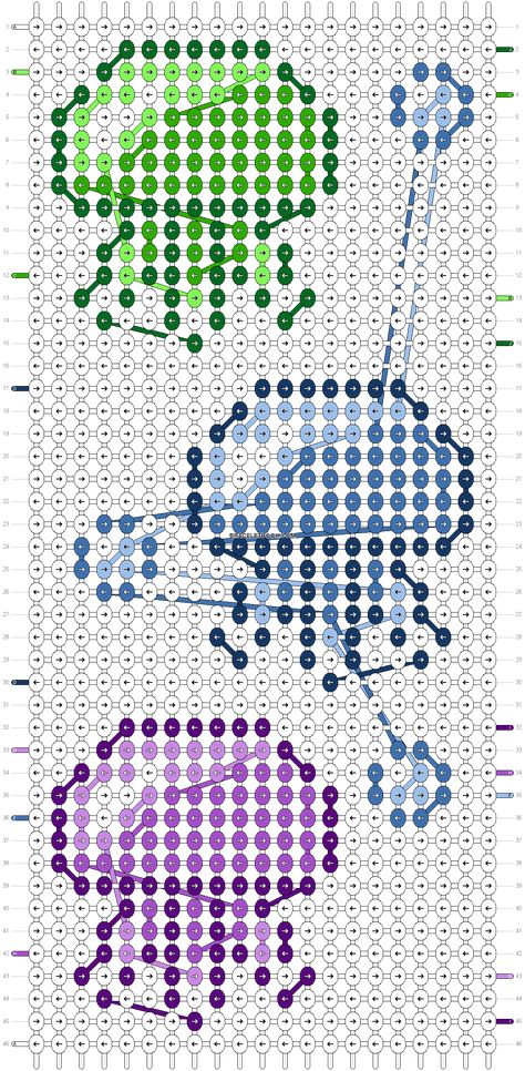 Alpha pattern #25158 | BraceletBook Bracelet Template, Floss Bracelets, String Bracelet Patterns, Pony Bead Crafts, String Bracelets, Friendship Bracelets Designs, Loom Bracelet Patterns, Making Stuff, Thread Bracelets