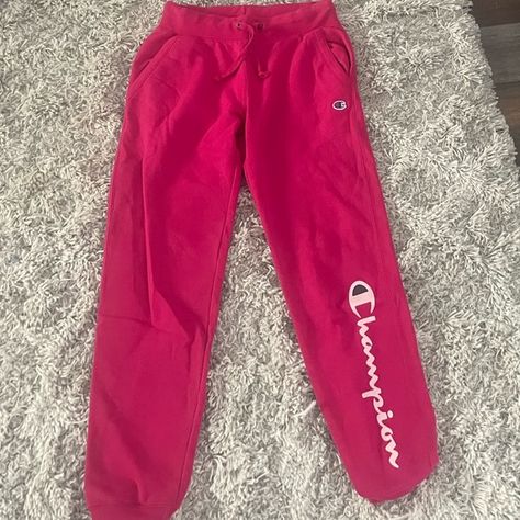 pink champion sweatpants size small Champion Sweatpants, Champion Pants, Sweatpants, Pants, Pink, Closet, Quick Saves, Tracksuit Bottoms, Trousers