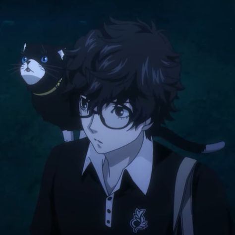 Persona Five, Boy Pfp, Persona 5 Anime, Ren Amamiya, Persona 5 Joker, Akira Kurusu, Cat Talk, Shin Megami Tensei, 5 Anime