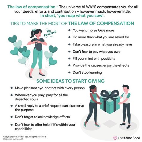 What will I get in return? What’s in it for me? How soon can I expect it?  – The law of compensation is the answer to all of these questions. While everyone hates to accept it, we all look for these answers even before we start the activity. Let’s see how this law of nature manifests itself to ignite this matter.  #LawofCompensation #SPIRITUALISM #DIVINITY #SPIRITUALITY Law Of Compensation, Manifesting Happiness, Law Of Nature, Universal Laws, Reap What You Sow, Goal Journal, Balanced Living, Give Love, Alpha Female