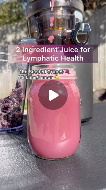 Modesto Joseph Garcia on Instagram: "Juice for Lymphatic Health 🍇   (Save 10% On This Juicer With The Link In My Bio)   This 2 ingredient juice is a powerful combination for the lymphatic system due to the astringent properties of both the grapes & the lime/lemon. Astringent fruits help increase lymphatic flow & reduce blockage. Not to mention how truly delicious & refreshing this juice is! 🙈  Ingredients: 1Lb Seeded Grapes 🍇  1/2 Lime/Lemon 🍋 (makes 16-18Fl oz of juice)   #growyourown #lymphatichealth #lymphaticdrainage #lymphaticsystem #lymphatic #lymphoma #lymphedema #grapejuice #lemonjuice #juicingforhealth #healthandwellness #healthiswealth #growyourownlives #growyourownfood #fruit #fruits #fruitheals #healingfruit #nature #natureheals #healingnature #explore #explorepage" Astringent Fruits, Chest Congestion, Healthy Shakes, Juicing For Health, Juice Recipes, Lymph Nodes, 2 Ingredient, Grape Juice, Grow Your Own Food