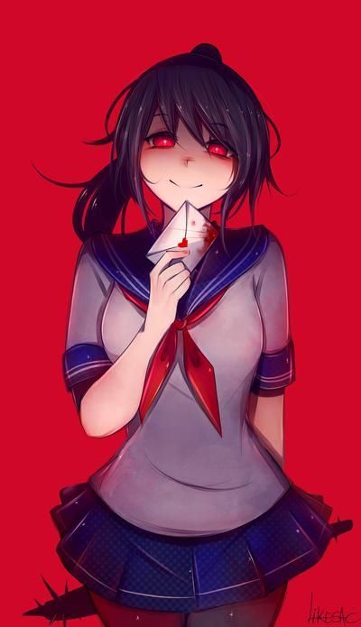 Yandere Simulator Ayano, Yandere Simulator Fan Art, Ryoba Aishi, Yandere Chan, Yandere Girl, Ayano Aishi, Yandere Simulator, I Hope, Deviantart