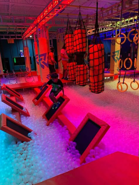 Places To Go With Friends, Indoor Playground Design, Date Places, Indoor Trampoline, Dream Life House, Playground Design, Trampoline Park, Fun Places To Go, Dream House Rooms