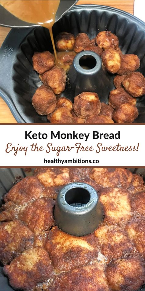 Sweet Dough, Low Carb Dessert, Keto Brownies, Keto Cheesecake, Keto Cooking, Keto Recipes Dinner, Monkey Bread, Low Carb Bread, Low Carb Breakfast