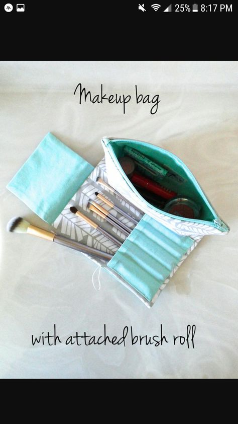 Sewing Room Design Layout, Diy Makeup Bag Tutorial, Makeup Bag Tutorials, Sewing Kit Pattern, Pochette Diy, Diy Makeup Bag, Sewing Room Design, Sac Diy, Cosmetic Bag Organization