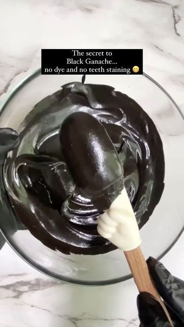 How To Make Black Chocolate, Black Ganache Recipe, Black Chocolate Ganache, Black Ganache, Chocolate Ganache Cake Recipe, Ganache Recipes, Black Cocoa Powder, Recipe Developer, Chocolate Ganache Recipe