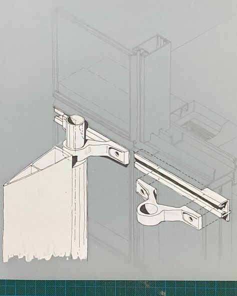 Gallery of The Beauty of Construction Details: A Conversation with @the_donnies - 8 Wall Section Detail, Construction Details Architecture, Curtain Wall Detail, Bartlett School Of Architecture, Steel Detail, Architectural Section, Architecture Concept Drawings, Construction Details, Curtain Wall