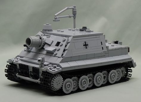 sturmtiger Lego Tank, Lego Tanks, Lego Soldiers, Lego Ww2, Lego Army, Micro Lego, Lego System, Lego Military, Amazing Lego Creations