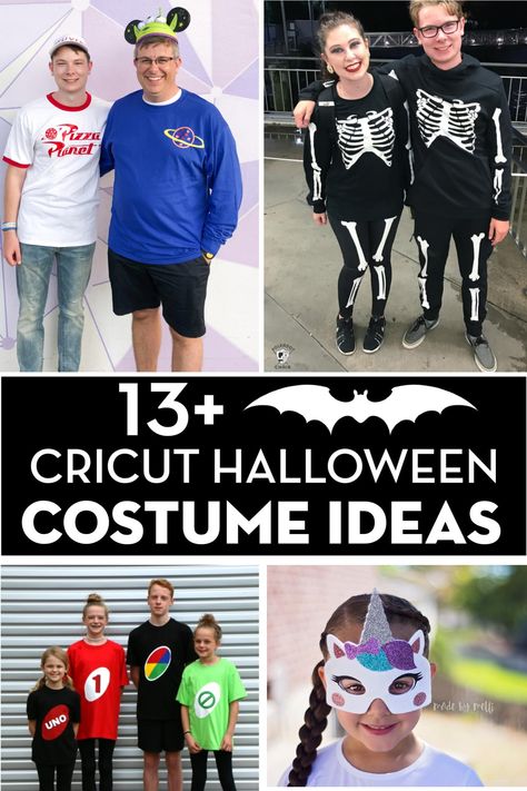 13+ DIY Halloween Costumes that you can make with your Cricut machine. Cute last-minute Halloween costume ideas.  #cricut #DIYCostume #Halloween Cricut Halloween Costume, Toy Story Alien Costume, Sew Halloween Costume, Diy Halloween Gifts, Clever Costumes, Mermaid Halloween Costumes, Halloween Costumes To Make, Skeleton Halloween Costume, Polka Dot Chair