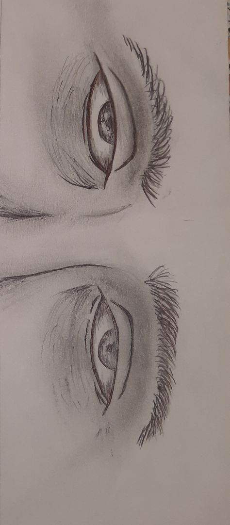 Sleep Eye Drawing, Emotionless Eyes Drawing, Bored Eyes Drawing, Sleeping Eyes Drawing, How To Draw Tired Eyes, Dead Eyes Drawing, Tired Eyes Draw, Drawing Disorder, Tired Eyes Sketch