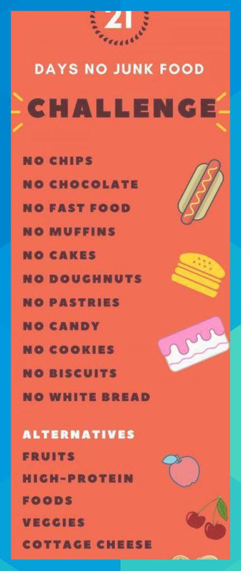 No Junk Food Challenge – Say Goodbye to Your Unhealthy Lifestyle Things To Eat Instead Of Junk Food, 30 Day No Junk Food Challenge, How To Not Eat Junk Food, Healthy Foods To Replace Junk Food, How To Avoid Junk Food, How To Quit Junk Food, Diet For 12 Yo, Junk Food Replacement, No Junk Food Challenge 30 Day