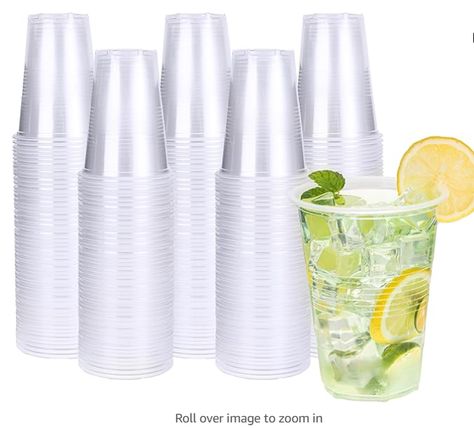 【16 oz & 240 Pack】 – Each order comes with 240 disposable plastic cups, perfectly sized at 16 ounces, ensuring you have ample supply for your events, parties, or business needs and ideal for serving soft drinks, iced tea, cocktails, beer, and more. 【Premium Material & BPA-Free】 – Crafted from high-quality plastic, completely free from Bisphenol A (BPA), these clear cups offer a durable solution for your disposable drinkware needs. They're designed to withstand cold beverages. Cups For Wedding, Iced Tea Cocktails, Clear Plastic Cups, Clear Cups, Tea Cocktails, Drinking Cups, Drinking Party, Disposable Cups, Plastic Cups