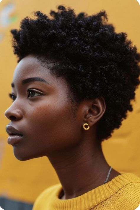 Haircut On Natural Hair Black Women, Tapered Afro Women Shape, Afro Short Hairstyles, 4c Pixie Haircut, Short Natural Hair Styles For 4c Hair, Short Hair 4c, 4c Haircut, Short Natural Hairstyles For Black Women, Natural Pixie Cut