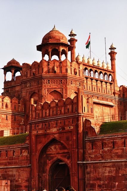 The Red Fort, Delhi, India                                                                                                                                                                                 More Red Fort Delhi, India Places, India Pattern, India Architecture, Amazing India, Mughal Architecture, Red Fort, Goa India, Indian Architecture