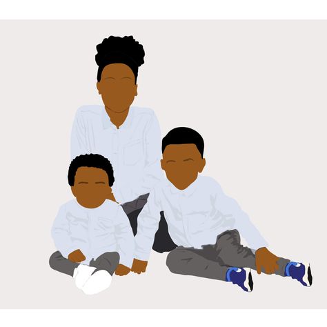 Black Family Art, Family Drawing Illustration, Graduation Illustration, Illustration From Photo, Photo Christmas Gifts, Illustration Birthday, Tela Iphone, Cartoon Picture, Family Vector