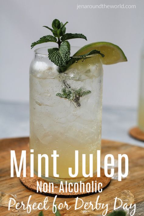 Mint Julep Recipe Non Alcoholic, Kentucky Derby Drinks, Derby Food, Mint Julip, Derby Party Food, Julep Recipe, Kentucky Derby Party Food, Mint Julep Recipe, Easy Alcoholic Drinks