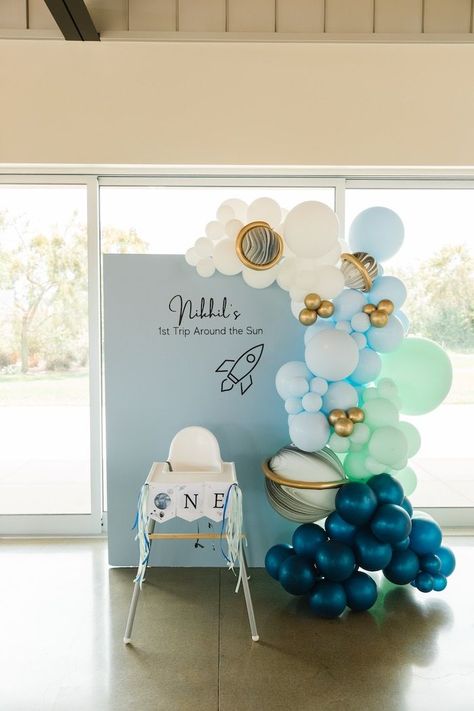 1st Trip Around The Sun, Baby First Birthday Themes, Boys First Birthday Party Ideas, First Trip Around The Sun, Boys 1st Birthday Party Ideas, Baby Boy 1st Birthday Party, Baby Birthday Themes, Boy Birthday Party Themes, Baby's First Birthday