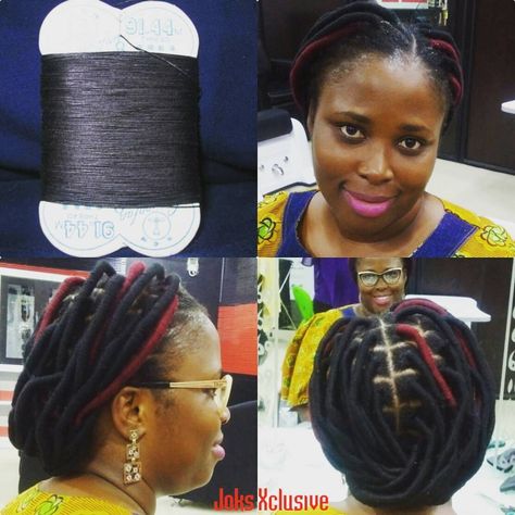 Tread Hairstyles, Threaded Hairstyles, African Hair Threading, African Threading, Hair Threading, Black China, Natural Hair Stylists, Protective Hairstyle, Braided Cornrow Hairstyles