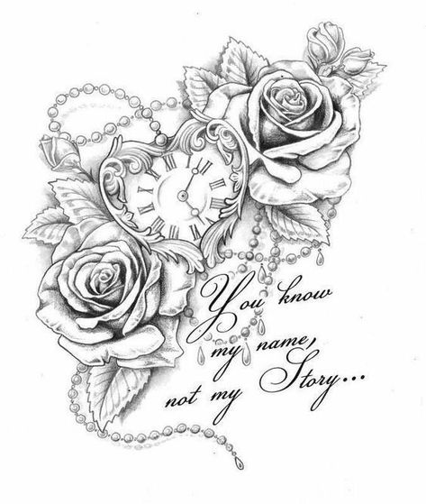 Next Tattoo, The Words, Tattoo Design, Tattoo Ideas, Roses, Clock, Tattoos, Design