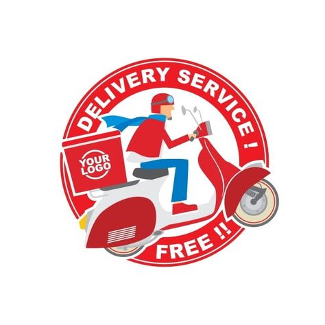 Delivery Service Logo, Vector Motor, Food Delivery Logo, Delivery Logo, Logo Service, Candle Logo, Logo Youtube, Service Ideas, Logo Football