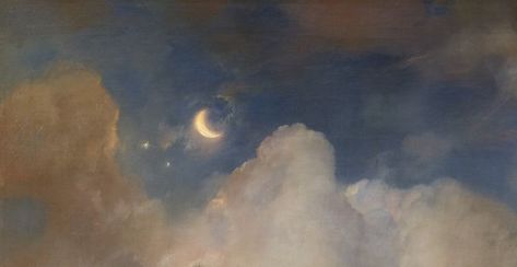 ꒰ #art · #aesthetic · #moon ꒱ One Colour Wallpaper Backgrounds, Tab Wallpaper, Background Horizontal, Youtube Cover, Horizontal Painting, Aesthetic Moon, Cover Pics For Facebook, Victorian Paintings, Heaven Art