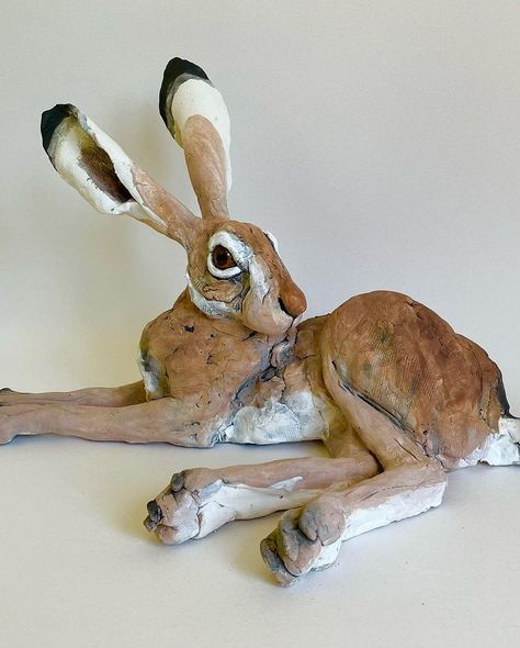 Louise Brown | Just taken these ‘harey’ lads out of the kiln . #hare #haresofinstagram #haresculptureforsale #haresculpturesforyourhome #bunnies🐰 | Instagram Louise Brown, Sculptures For Sale, Gallery Design, Kiln, Greek Statue, Statue, Sculpture, Ceramics, The Originals