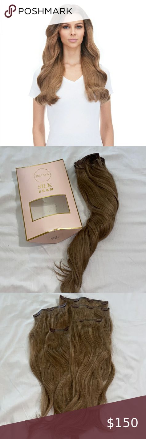 BELLAMI Silk Seam Ash Brown 20” Hair Extensions Bellami Ash Brown Extensions, Bellami Extensions, Brown Extensions, Ash Brown, Hair Extensions, Ash, Silk, Hair, Quick Saves