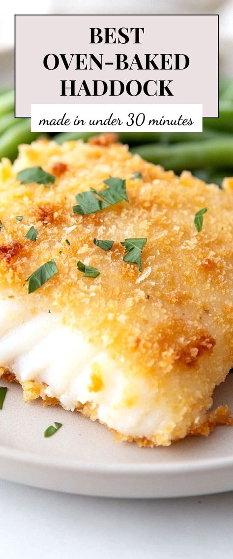 Image for Best Oven-Baked Haddock Baked Haddock Recipes Ovens, Haddock Recipes Baked, Baked Haddock Recipes, Baked Haddock, Haddock Recipes, Healthy Dinner Options, Best Oven, Easy Oven, Oven Baked