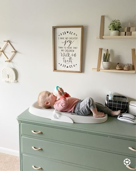 Sage Green Dresser Nursery, Boy Nursery Changing Table, Sage Green Changing Table, Green Changing Table, Neutral Boy Nursery Changing Tables, Sage Baby Dresser, Green Changing Table Dressers, Gulliver Changing Table, Green Nursery Boy