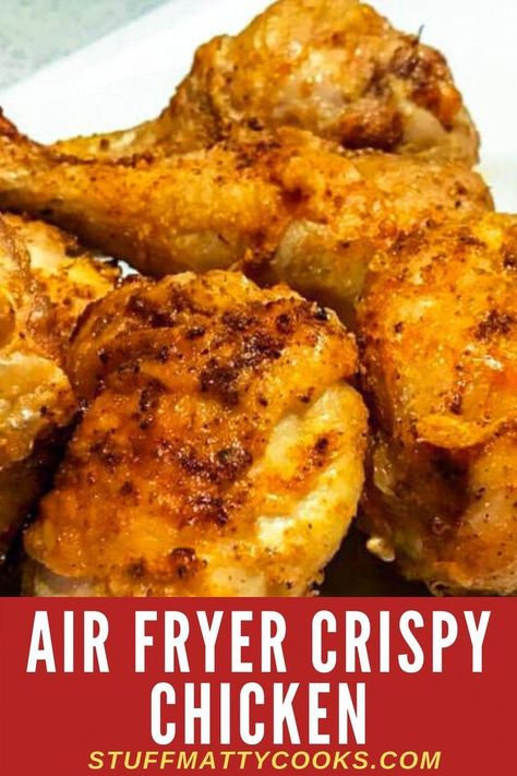 Air Fryer Crispy Chicken, Air Fryer Recipes Low Carb, Air Fryer Recipes Breakfast, Air Fryer Fried Chicken, Air Fryer Recipes Snacks, Crispy Chicken Recipes, Air Fried Food, Fried Chicken Recipe, Air Fryer Oven Recipes