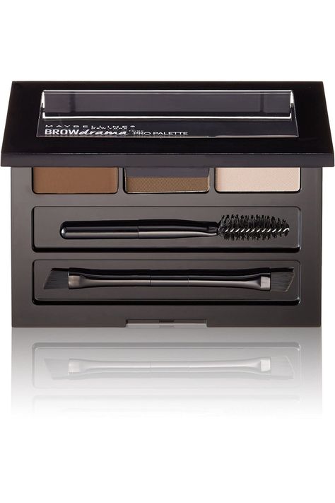 The ultimate polished eyebrow: sculpting wax sets hairs in place, pigment powder fills and tints,... Eyebrow Palette, Maybelline Eyebrow, Eyebrow Sculpting, Brown Eyeshadow Palette, Brow Palette, Brow Color, Brow Powder, Eye Brow, Makeup Needs