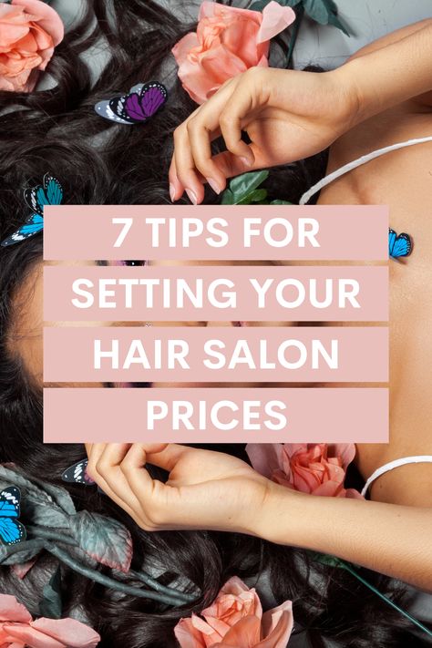 There is a whole psychology behind pricing that seems counterintuitive to most people. Sometimes a high price will signal to a customer that you offer exceptional service, while a low price indicates poor quality which might turn the customer away. So how do you set your hair salon prices? Find out here! Hair Salon Price Increase Notice, Bridal Packages Salon, Salon Offers Ideas, Salon Price Increase Notice, Hair Salon Prices, Salon Business Plan, Hair Salon Marketing, Hair Salon Design, Bridal Packages