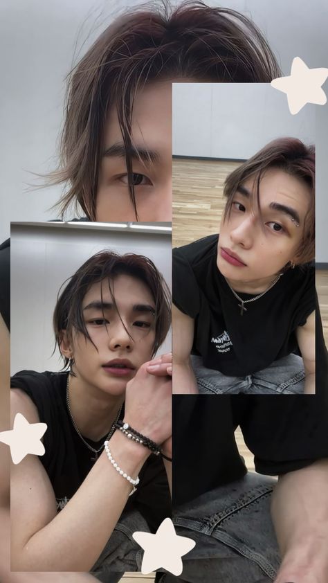 #hyunjin #straykids #skz #kpop #wallpaper Hyunjin Collage, Kpop Wallpaper, Create Collage, Cut Out, Collage