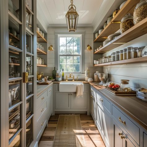 Small Butlers Pantry Ideas, Narrow Walk In Pantry, Butler Pantry Decor, Small Butlers Pantry, Butlers Pantry Ideas Layout, Butler Pantry Ideas, Butlers Pantry Ideas, Pantry Renovation, Small Kitchen Pantry