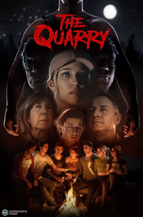 ArtStation - The Quarry - Art Direction Good Horror Games, 3d Mockup, The Quarry, Video Game Posters, Horror Video Games, Until Dawn, Horror Posters, Movie Covers, Dark Pictures