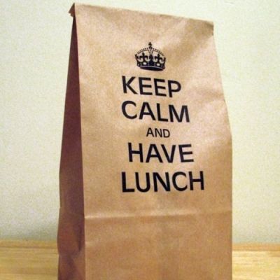 Here's How to Make Your Lunch Totally Memorable and Utterly Craveable ... Keep Calm Signs, Keep Calm Carry On, Keep Calm Posters, Keep Calm Quotes, Calm Quotes, Brown Paper Bag, Keep Calm And Love, Stay Calm, Brown Bag