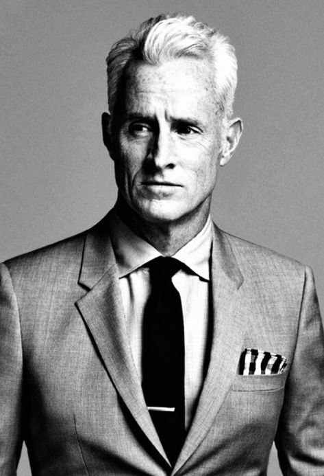 Wedding Suits Men Grey, John Hamm, John Slattery, Richard James, Don Draper, Older Man, Silver Foxes, What To Wear Today, Corte De Cabelo Masculino