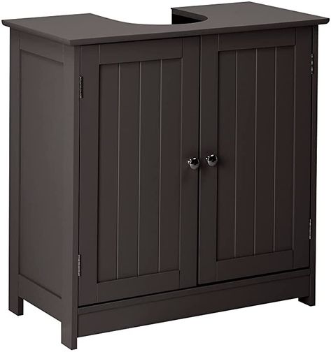 Storage For Pedestal Sink, Small Bath Sink, Under Sink Storage Bathroom, Pedistal Sink, Pedestal Sink Cabinet, Under Sink Cabinet Bathroom, Espresso Bathroom Vanity, Pedestal Sink Storage, Traditional Bathroom Cabinets