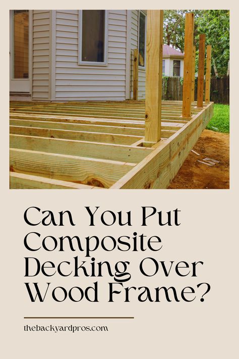 Transform your outdoor space effortlessly with this game-changing idea! 🌿 Discover the magic of composite decking as we explore whether you can lay it directly over a wood frame. Say goodbye to high-maintenance wood and hello to the future of durable, low-maintenance outdoor living! 🏡✨ #DeckUpgrade #CompositeDecking #OutdoorLiving Small Composite Deck, Composite Floating Deck, How To Clean Composite Decking, Composite Deck Ideas, Ground Level Composite Deck, Deck Upgrade, How To Install Composite Decking, Deck Resurfacing, Wood Sealer