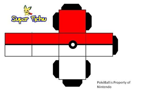 PokeBall Paper Craft by Super-Pichu on DeviantArt Coloring Pages Pokemon, Paper Robot, Papercraft Pokemon, Pokemon Diy, Pokemon Ball, Pokemon Craft, Paper Umbrellas, Origami Paper Art, Pokemon Party